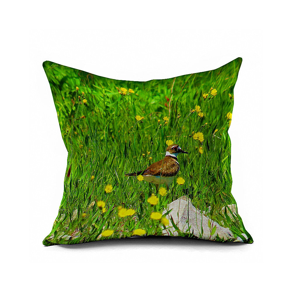 Cotton Flax Pillow Cushion Cover Flower Bird   HN074 - Mega Save Wholesale & Retail