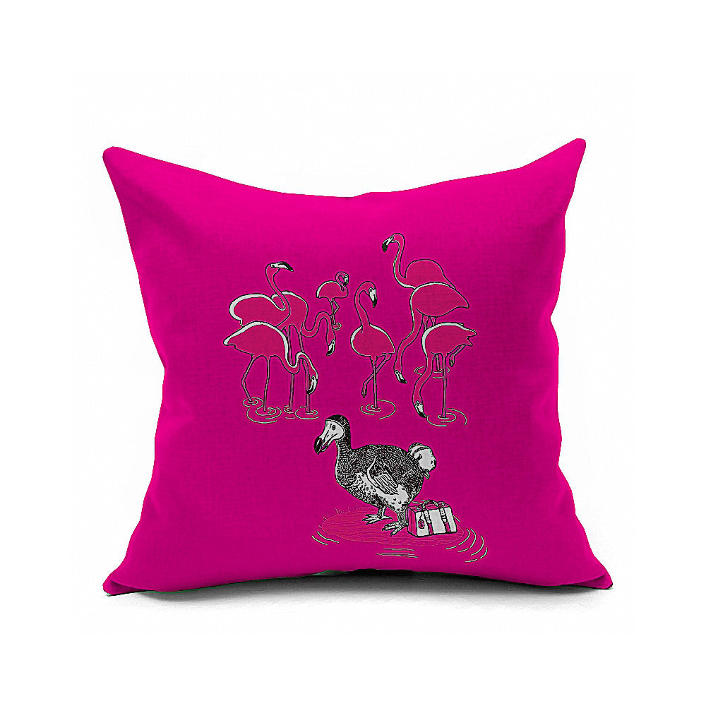 Cotton Flax Pillow Cushion Cover Flower Bird   HN091 - Mega Save Wholesale & Retail