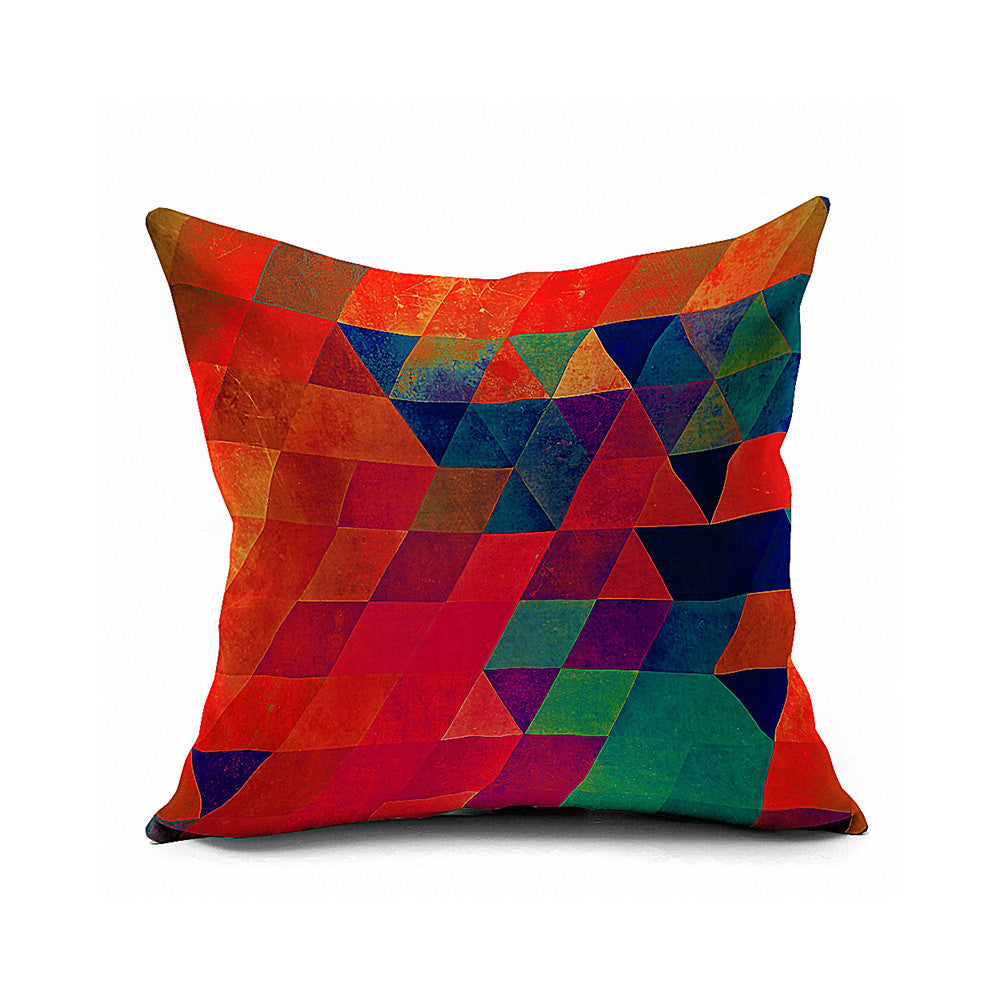 Cotton Flax Pillow Cushion Cover Geometry    JH010 - Mega Save Wholesale & Retail