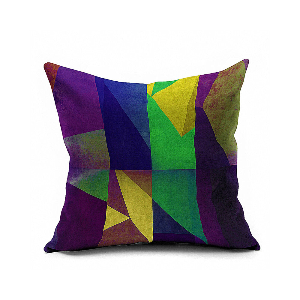 Cotton Flax Pillow Cushion Cover Geometry    JH012 - Mega Save Wholesale & Retail