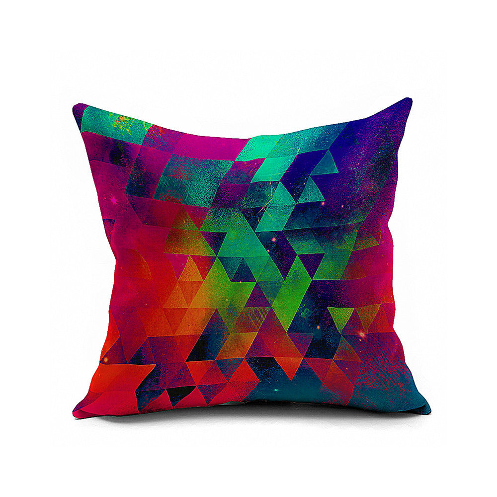 Cotton Flax Pillow Cushion Cover Geometry    JH013 - Mega Save Wholesale & Retail