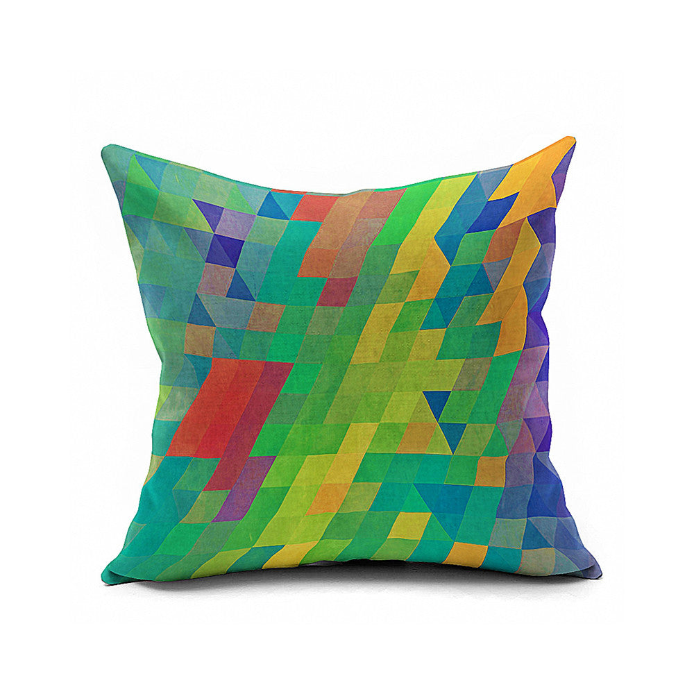 Cotton Flax Pillow Cushion Cover Geometry    JH014 - Mega Save Wholesale & Retail