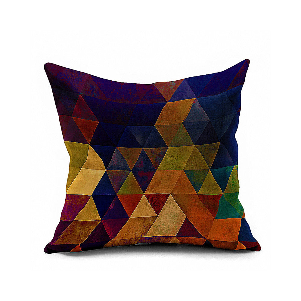 Cotton Flax Pillow Cushion Cover Geometry    JH016 - Mega Save Wholesale & Retail