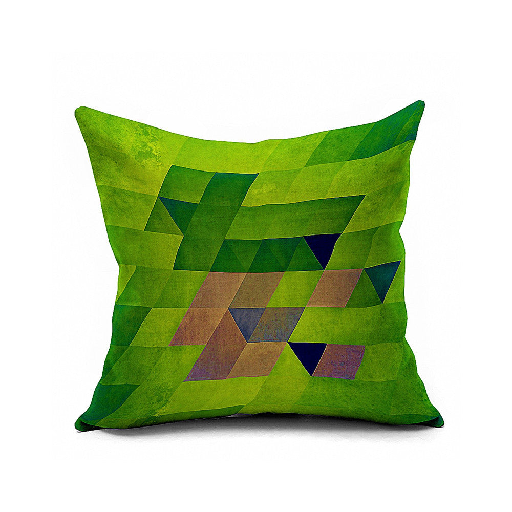 Cotton Flax Pillow Cushion Cover Geometry    JH025 - Mega Save Wholesale & Retail