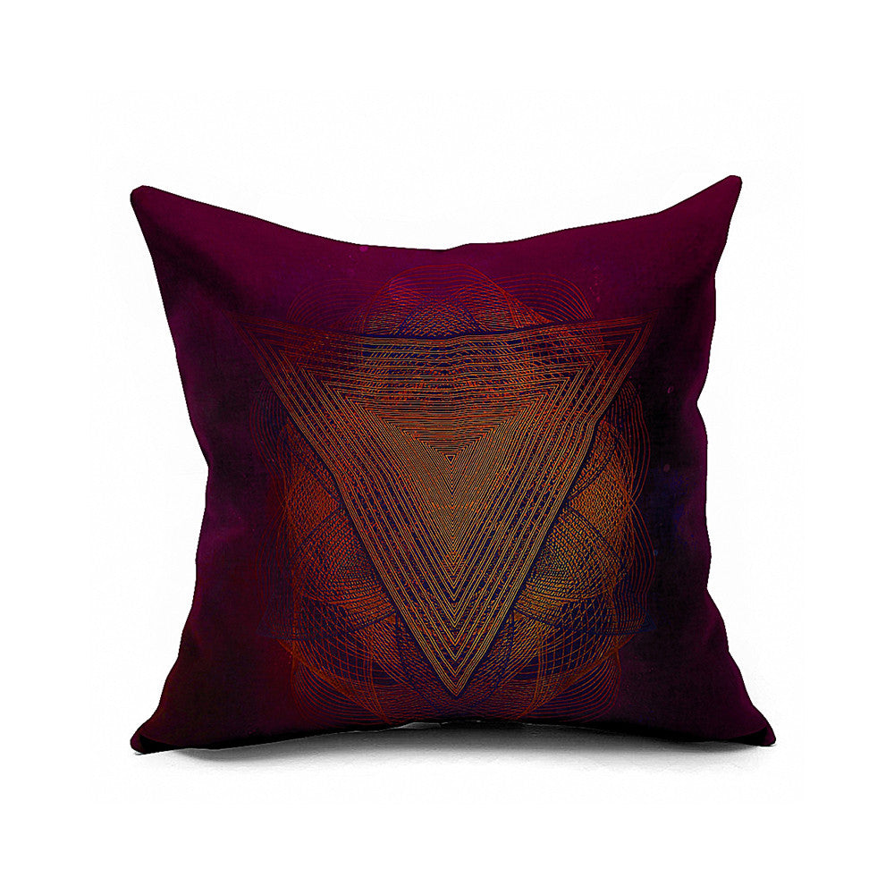 Cotton Flax Pillow Cushion Cover Geometry    JH027 - Mega Save Wholesale & Retail