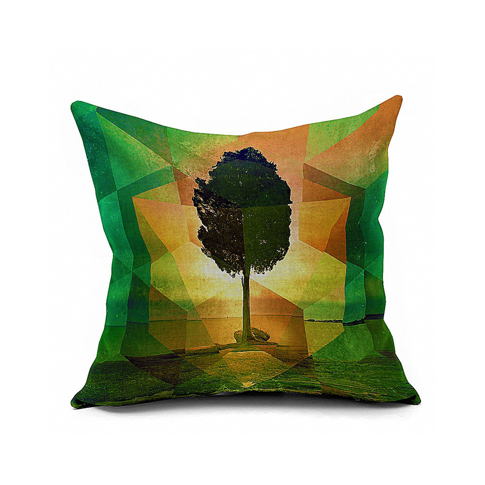 Cotton Flax Pillow Cushion Cover Geometry    JH031 - Mega Save Wholesale & Retail