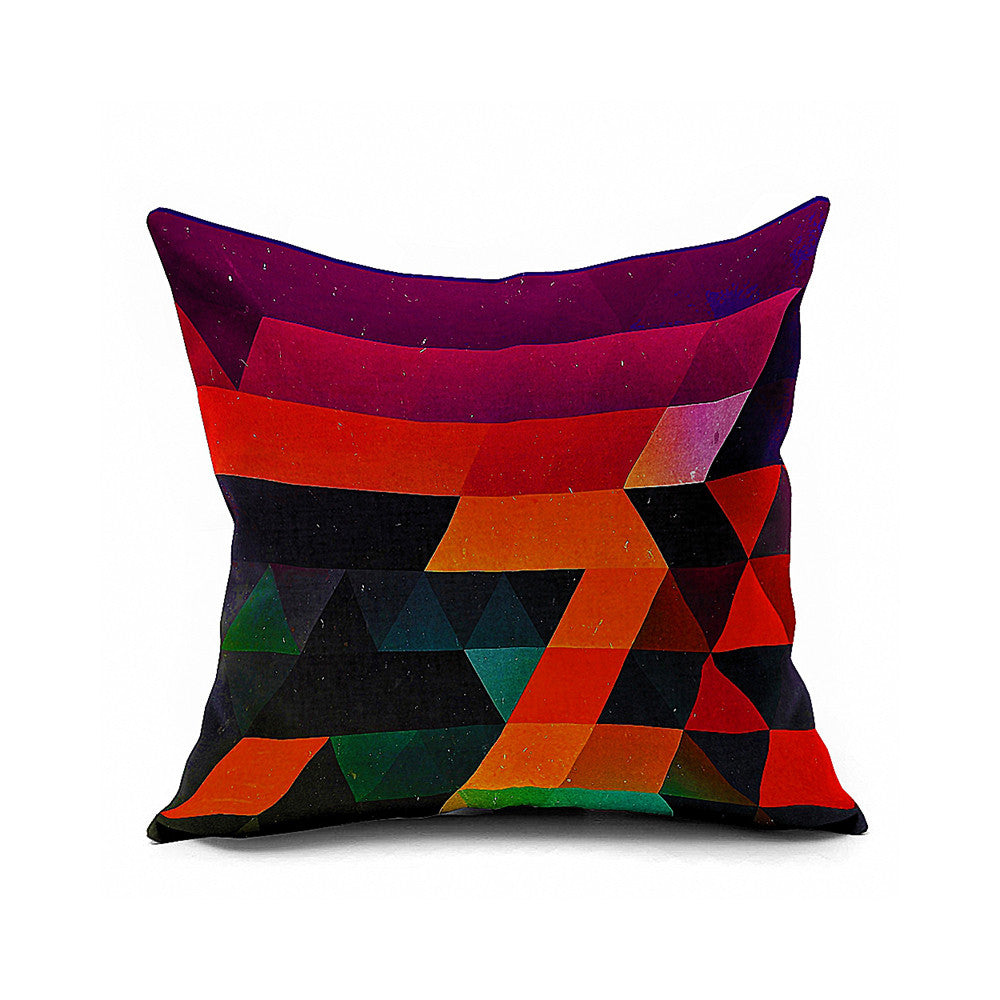 Cotton Flax Pillow Cushion Cover Geometry    JH034 - Mega Save Wholesale & Retail