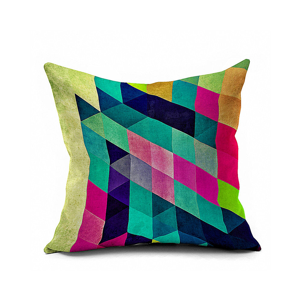 Cotton Flax Pillow Cushion Cover Geometry    JH035 - Mega Save Wholesale & Retail