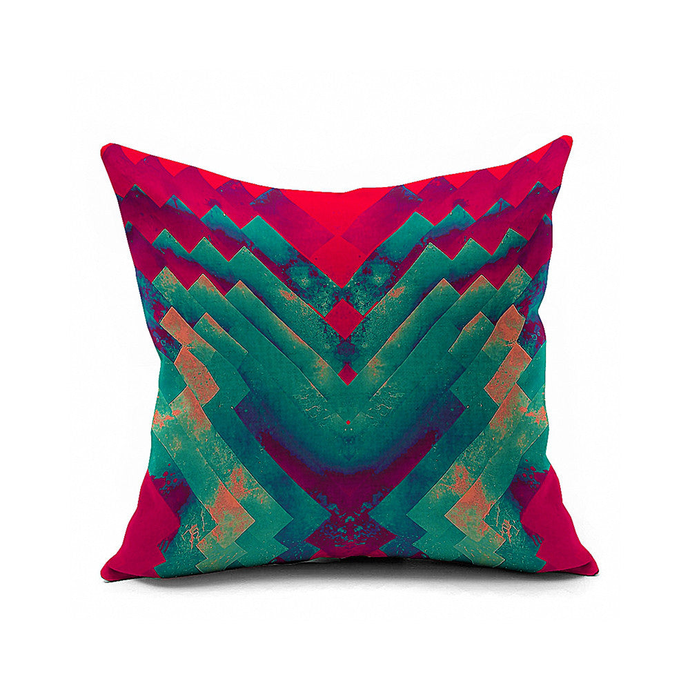 Cotton Flax Pillow Cushion Cover Geometry    JH045 - Mega Save Wholesale & Retail
