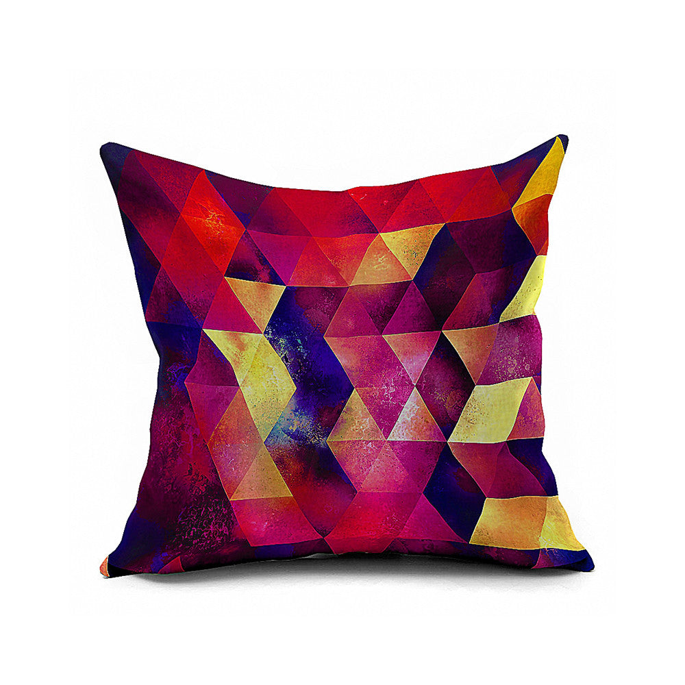 Cotton Flax Pillow Cushion Cover Geometry    JH046 - Mega Save Wholesale & Retail