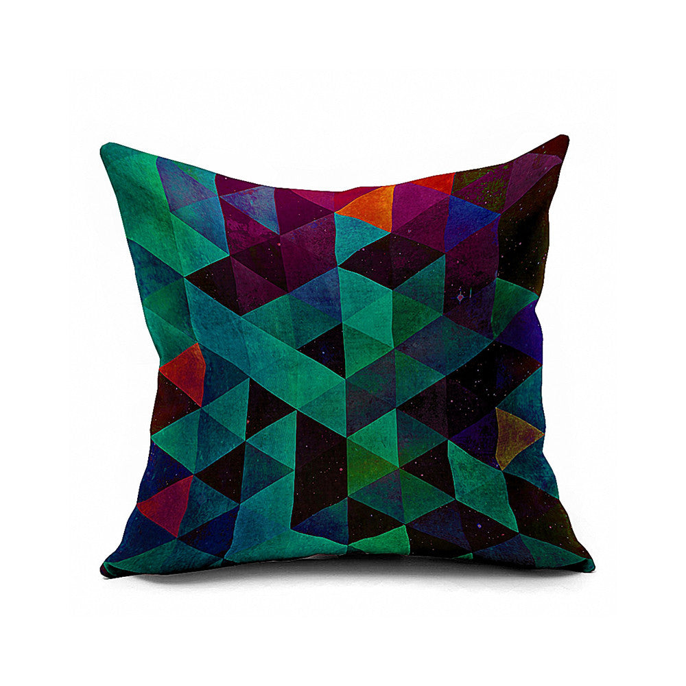 Cotton Flax Pillow Cushion Cover Geometry    JH047 - Mega Save Wholesale & Retail