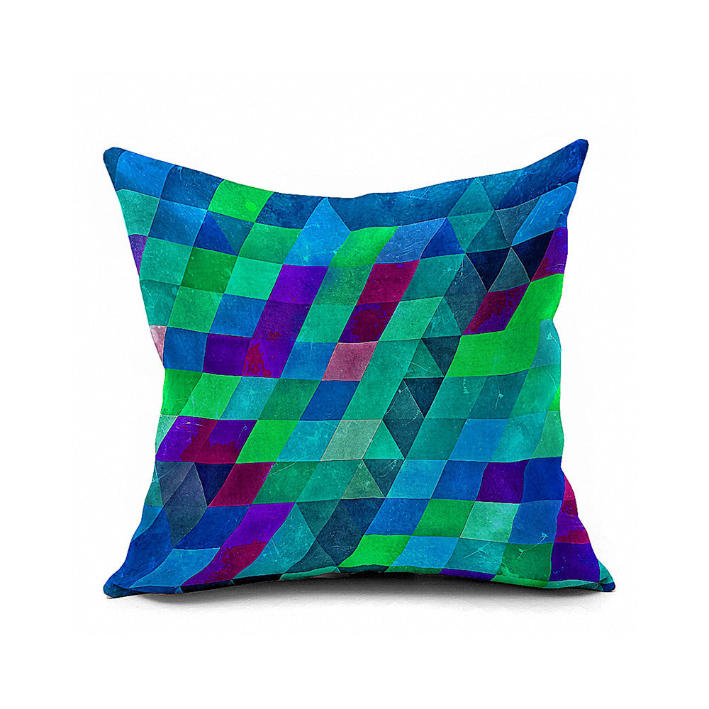 Cotton Flax Pillow Cushion Cover Geometry    JH070 - Mega Save Wholesale & Retail