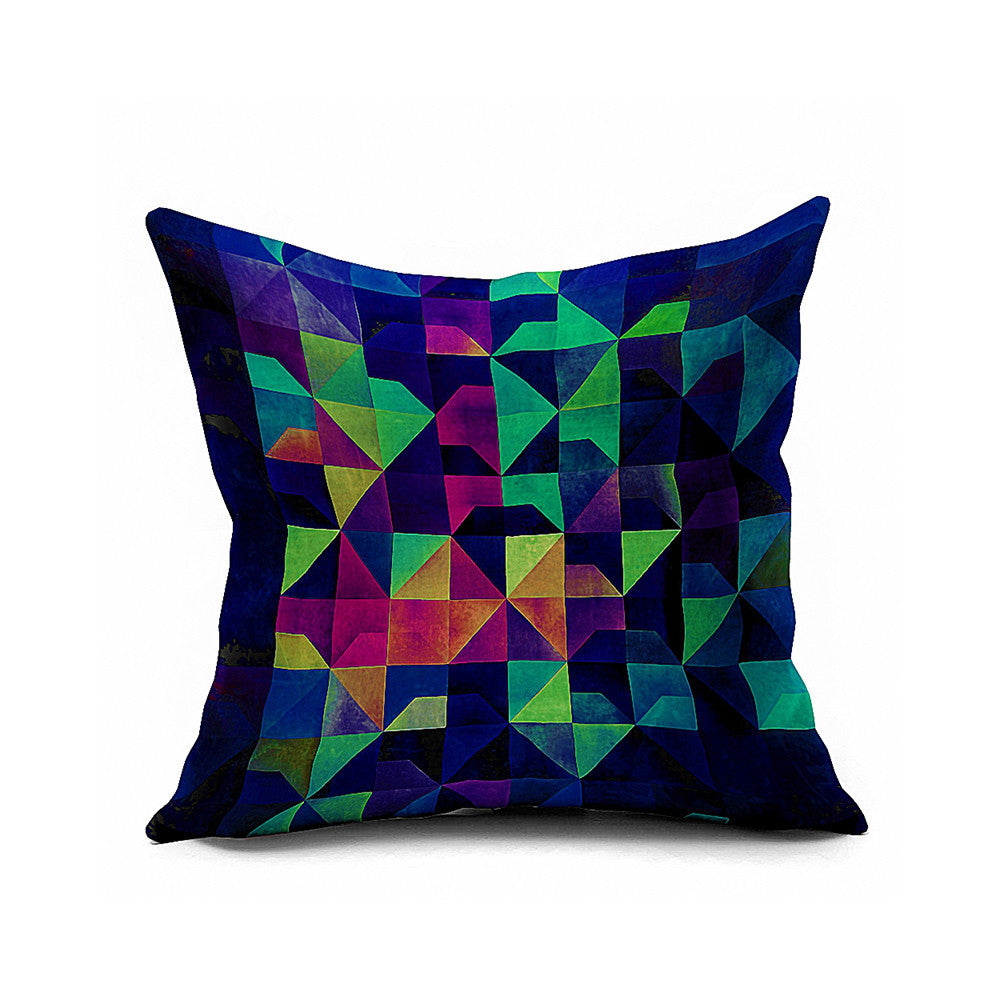 Cotton Flax Pillow Cushion Cover Geometry    JH074 - Mega Save Wholesale & Retail