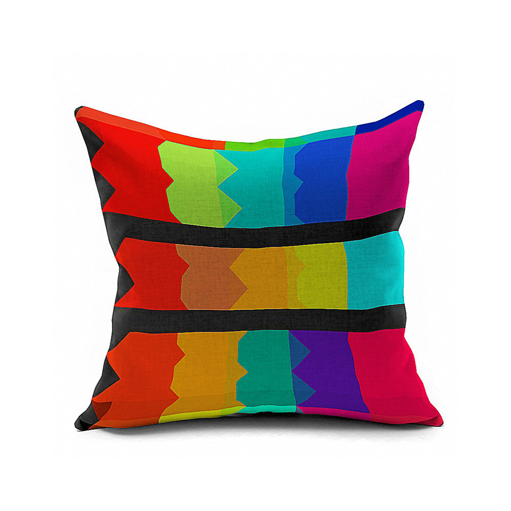 Cotton Flax Pillow Cushion Cover Geometry    JH076 - Mega Save Wholesale & Retail