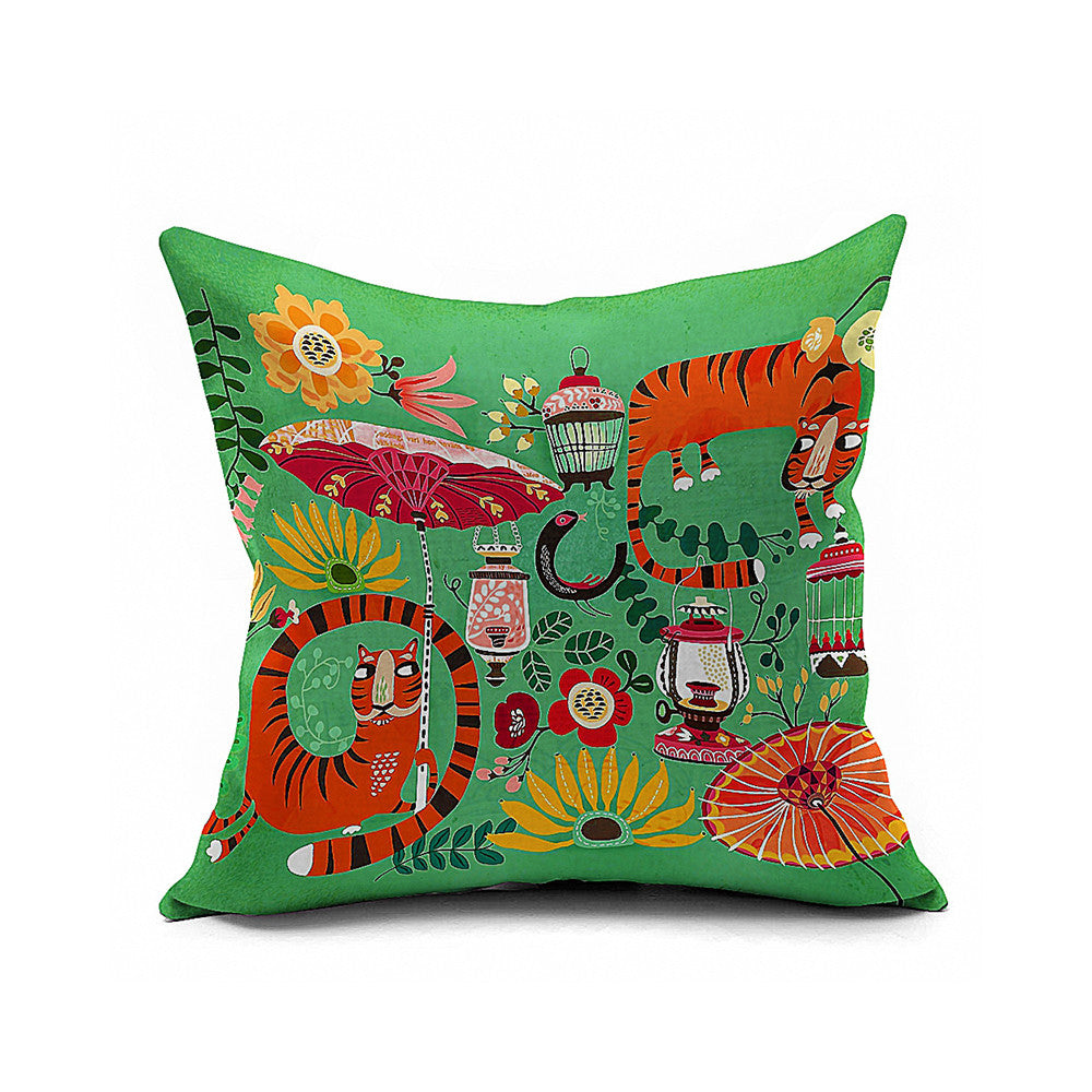 Cotton Flax Pillow Cushion Cover Geometry    JH077 - Mega Save Wholesale & Retail