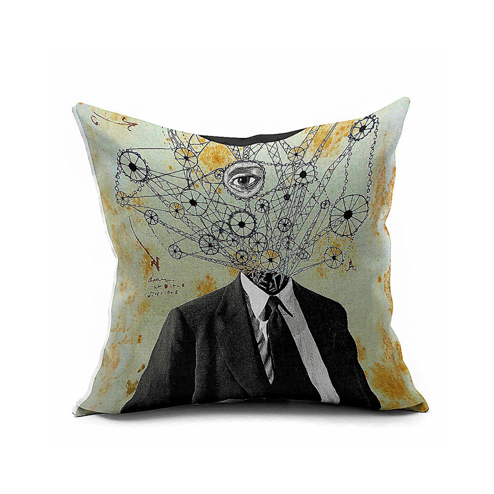 Cotton Flax Pillow Cushion Cover Geometry    JH097 - Mega Save Wholesale & Retail