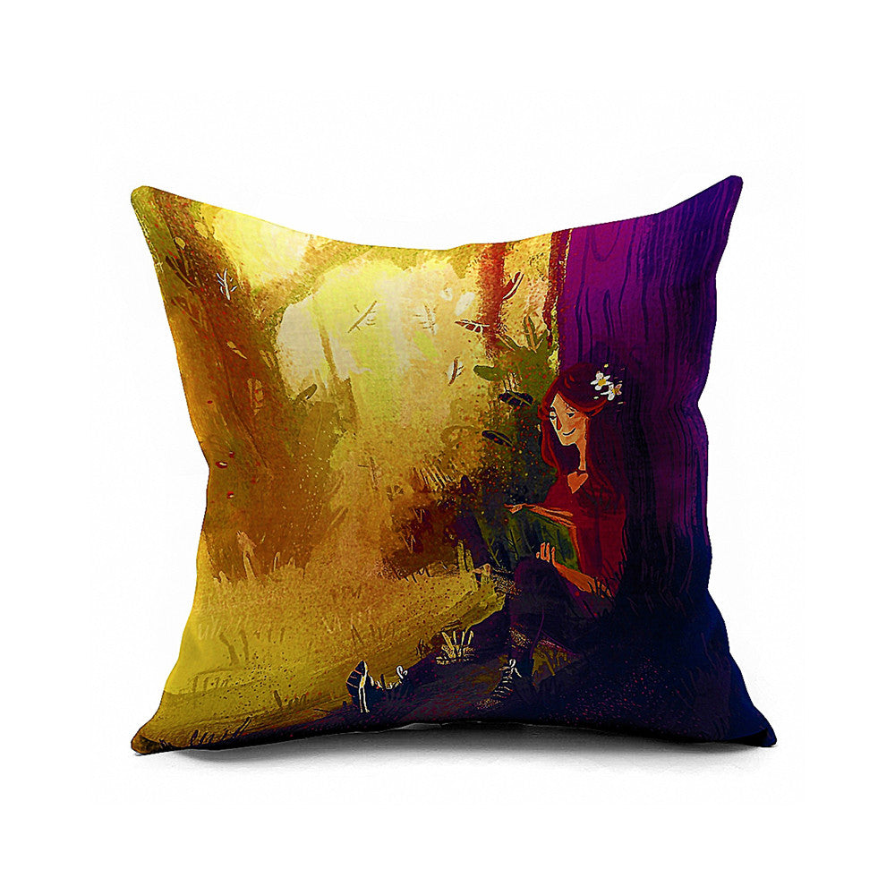 Cotton Flax Pillow Cushion Cover Geometry    JH119 - Mega Save Wholesale & Retail