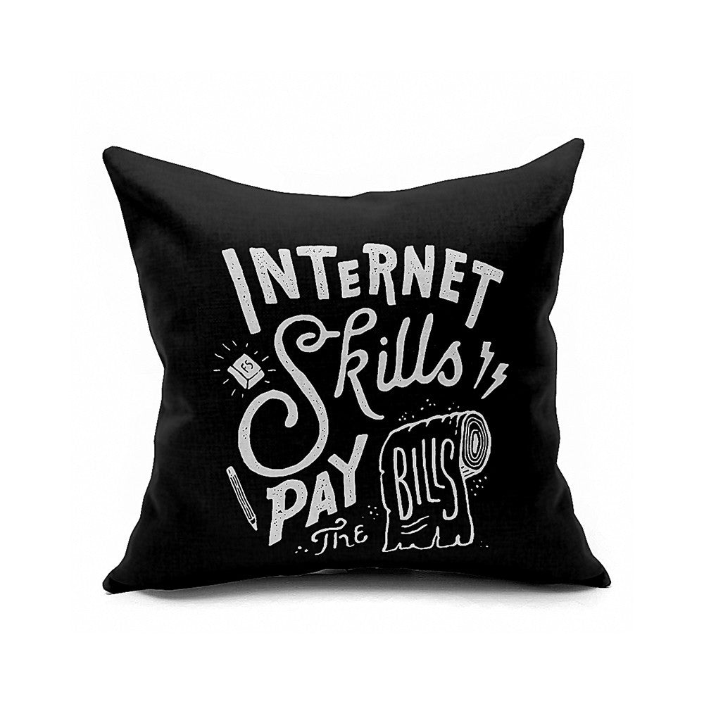 Cotton Flax Pillow Cushion Cover Geometry    JH137 - Mega Save Wholesale & Retail