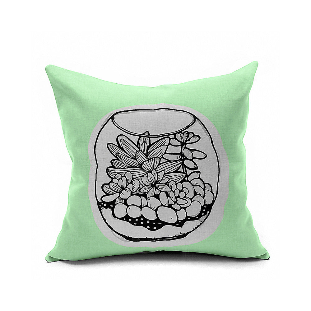 Cotton Flax Pillow Cushion Cover Geometry    JH155 - Mega Save Wholesale & Retail