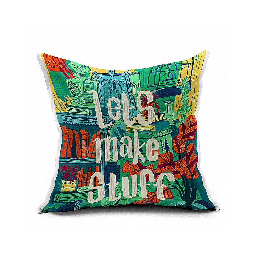 Cotton Flax Pillow Cushion Cover Geometry    JH159 - Mega Save Wholesale & Retail