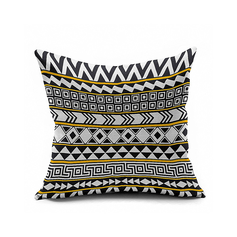 Cotton Flax Pillow Cushion Cover Geometry    JH186 - Mega Save Wholesale & Retail