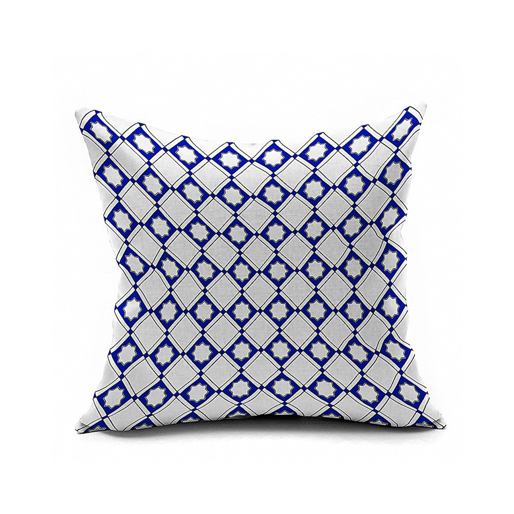 Cotton Flax Pillow Cushion Cover Geometry    JH191 - Mega Save Wholesale & Retail