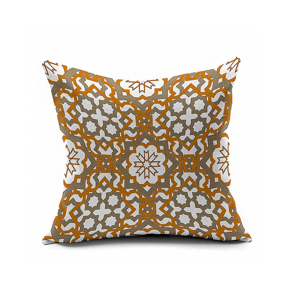 Cotton Flax Pillow Cushion Cover Geometry    JH203 - Mega Save Wholesale & Retail