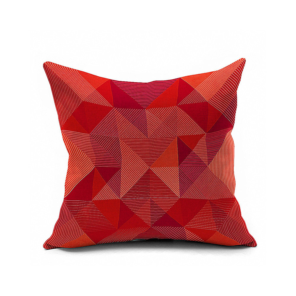 Cotton Flax Pillow Cushion Cover Geometry    JH207 - Mega Save Wholesale & Retail