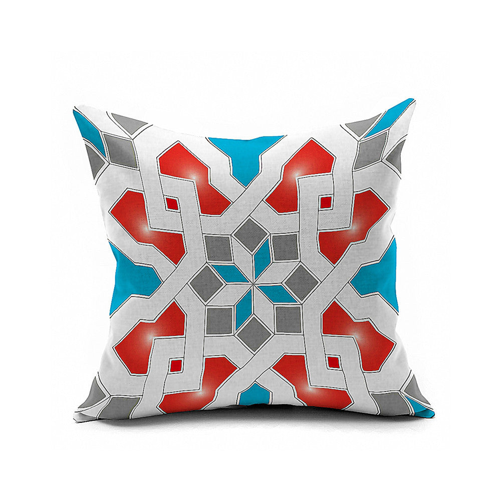 Cotton Flax Pillow Cushion Cover Geometry    JH215 - Mega Save Wholesale & Retail
