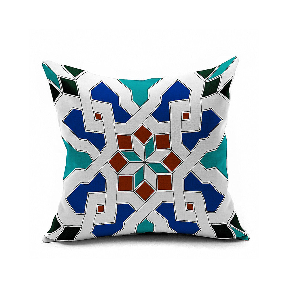 Cotton Flax Pillow Cushion Cover Geometry    JH216 - Mega Save Wholesale & Retail