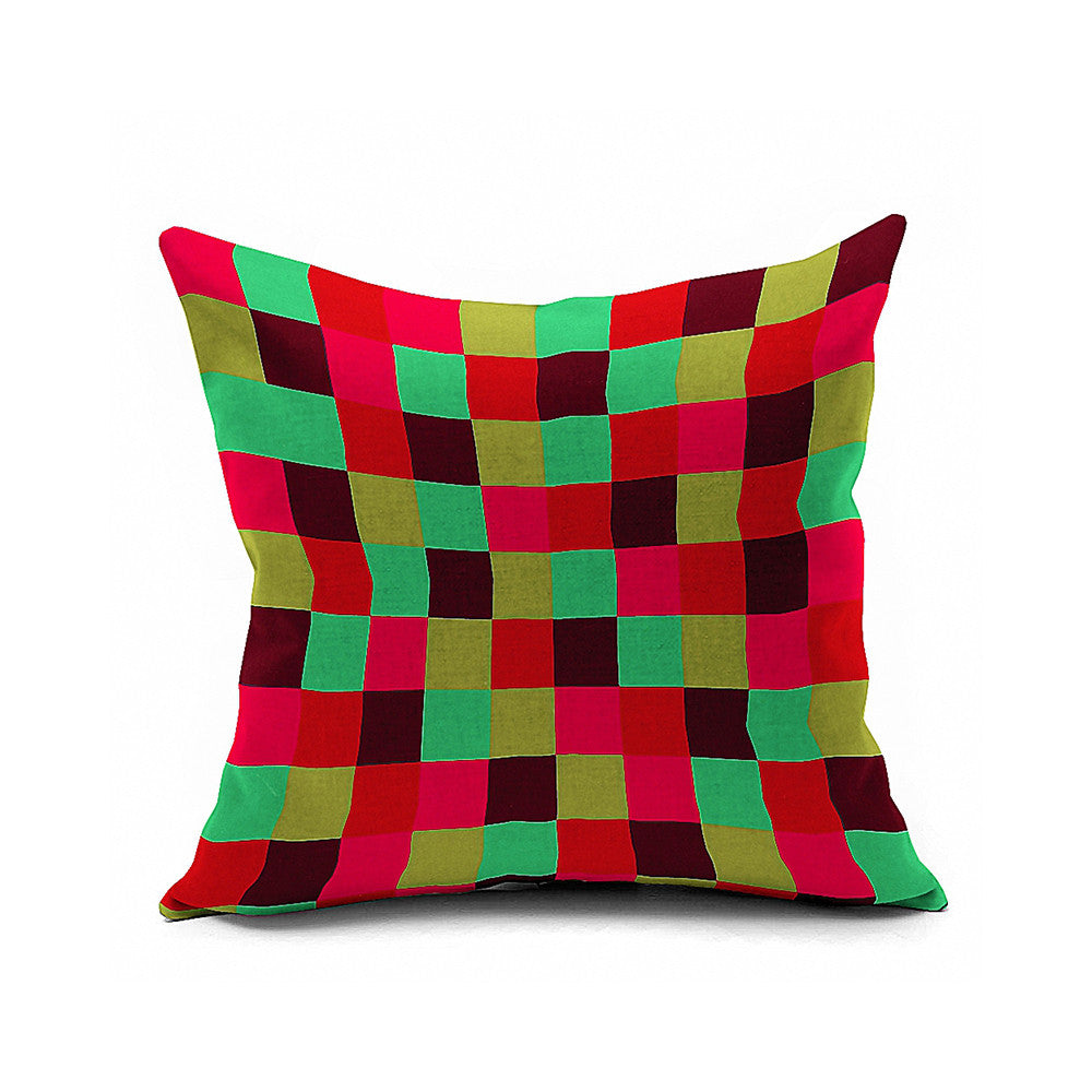 Cotton Flax Pillow Cushion Cover Geometry    JH219 - Mega Save Wholesale & Retail