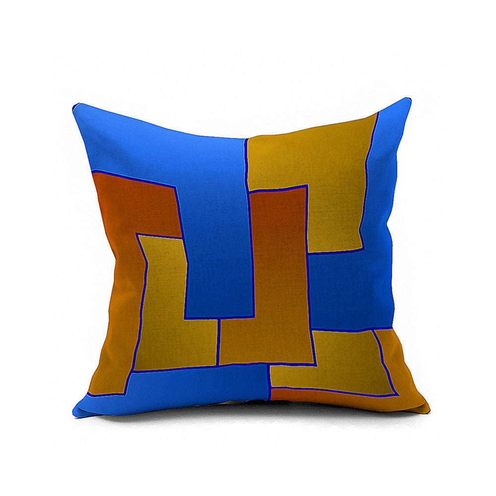 Cotton Flax Pillow Cushion Cover Geometry    JH223 - Mega Save Wholesale & Retail