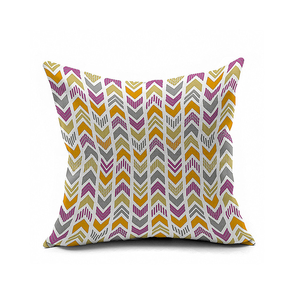 Cotton Flax Pillow Cushion Cover Geometry    JH224 - Mega Save Wholesale & Retail