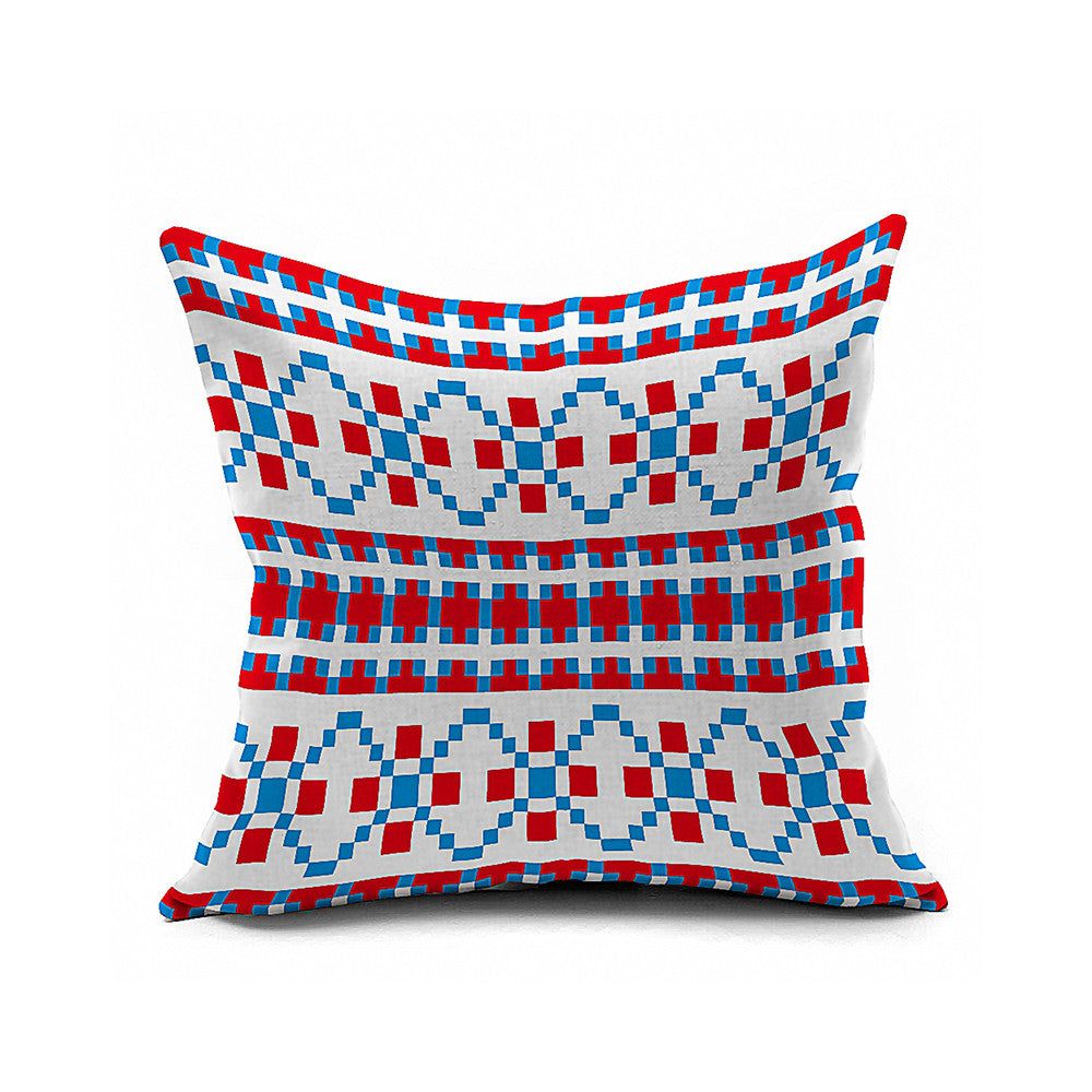 Cotton Flax Pillow Cushion Cover Geometry    JH320 - Mega Save Wholesale & Retail