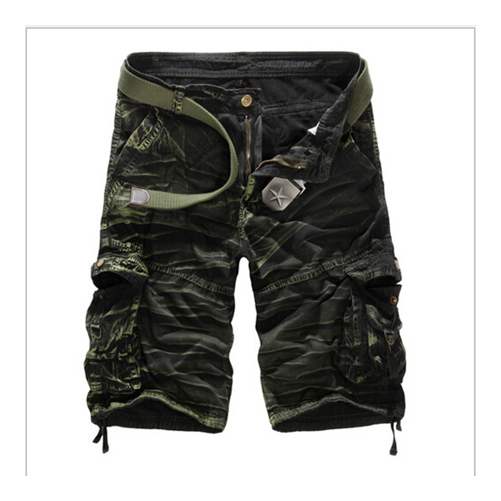 Men Shorts Casual Cargo Combat Camouflage Sports Pants   green camouflage - Mega Save Wholesale & Retail