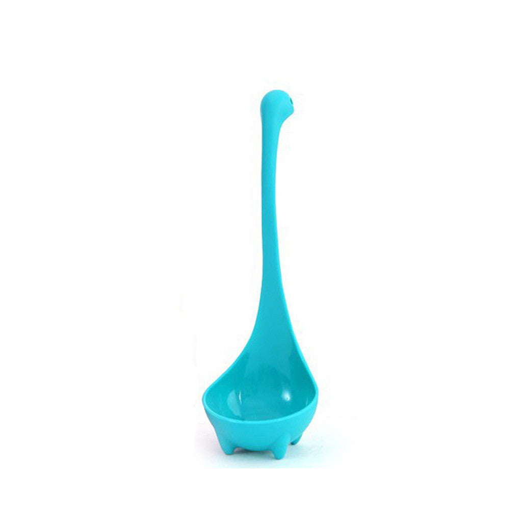 8023 Creative cute dinosaur can be vertical spoon Nessie big porridge spoon spoon kitchen utensils  Lake Blue - Mega Save Wholesale & Retail