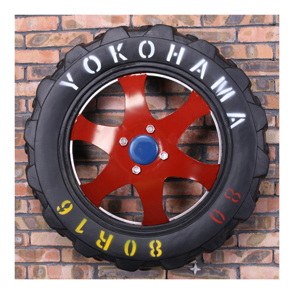 Vintage Car Tyre Bar Cafes Wall Hanging Decoration LT01 - Mega Save Wholesale & Retail - 1