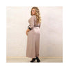 European Big Size Sexy Woman Attire with Belt Long Dress Full Dress rice - Mega Save Wholesale & Retail - 2