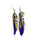 AliExpress Ebey sources of foreign trade fashion Boximiya multicolor meters living feather earrings wholesale   PURPLE - Mega Save Wholesale & Retail - 1