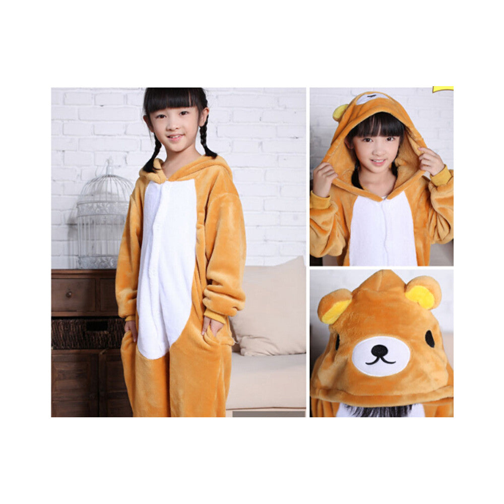 Kids Cute Cartoon Sleepwear Pajamas Cosplay Costume Animal Onesie Suit Fancy Dress    bear - Mega Save Wholesale & Retail