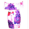 Floral Printing Off-The-Shoulder Sexy Elegant Mini Party Dress women - Mega Save Wholesale & Retail - 3