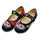Vintage Embroidered Flat Ballet Ballerina Cotton Mary Jane Chinese Shoes for Women in Velvet Black Floral Design - Mega Save Wholesale & Retail - 3