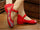 Chinese Embroidered Floral Shoes Women Ballerina Mary Jane Flat Ballet Cotton Loafer Red - Mega Save Wholesale & Retail - 4