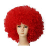 Fashion Afro Cosplay Curly Clown Party 70s Disco Cosplay Wig Cheering Squad Clown   Red - Mega Save Wholesale & Retail