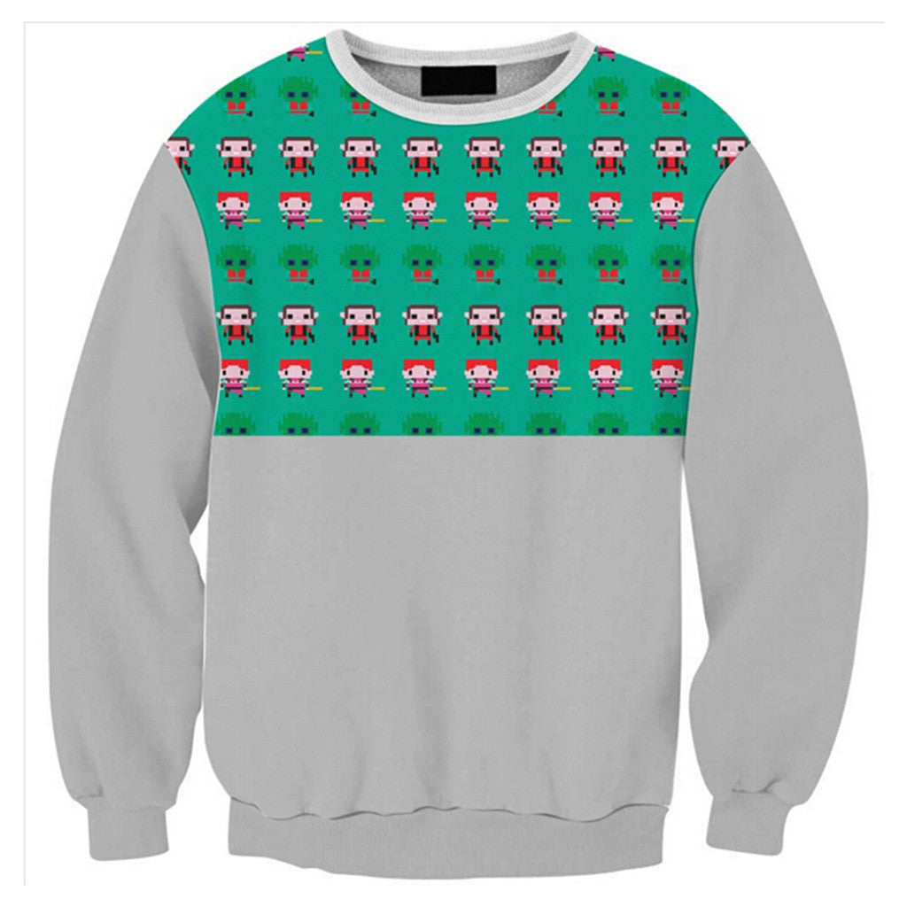 Womens Mens 3D Print Realistic Space Galaxy Animals Hoodie Sweatshirt Top Jumper Sws-0292 - Mega Save Wholesale & Retail