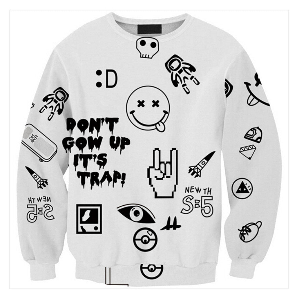 Womens Mens 3D Print Realistic Space Galaxy Animals Hoodie Sweatshirt Top Jumper Sws-0318 - Mega Save Wholesale & Retail