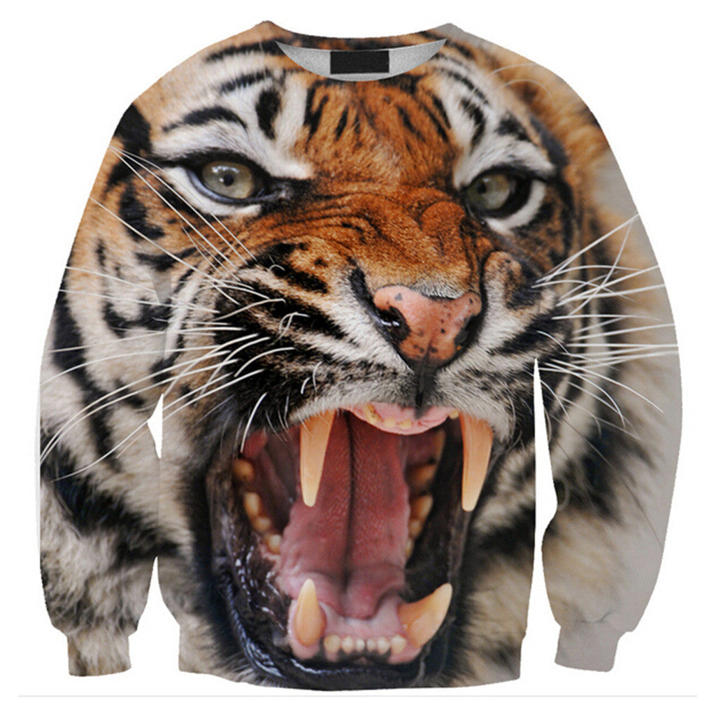 Womens Mens 3D Print Realistic Space Galaxy Animals Hoodie Sweatshirt Top Jumper Sws-0327 - Mega Save Wholesale & Retail