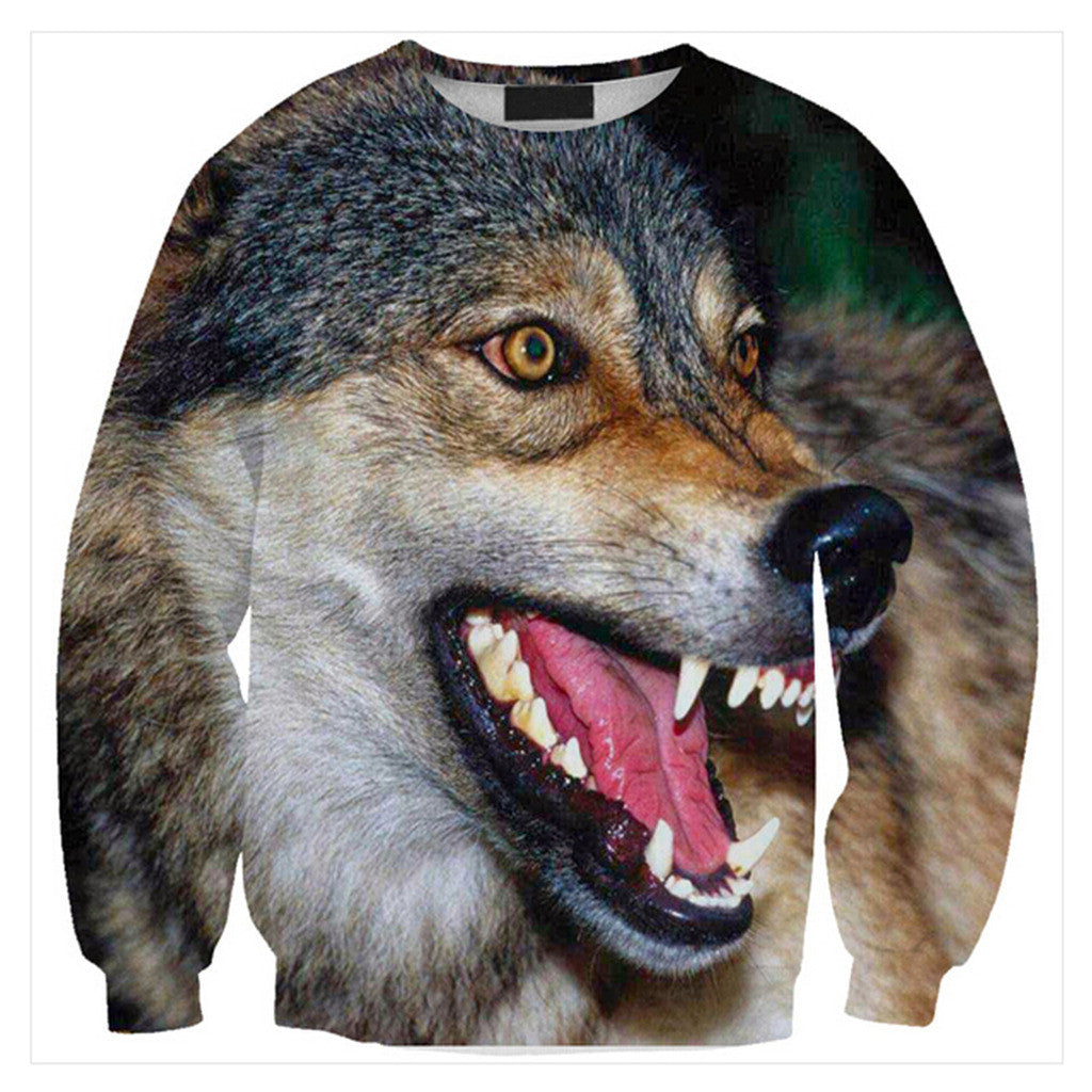 Womens Mens 3D Print Realistic Space Galaxy Animals Hoodie Sweatshirt Top Jumper Sws-0352 - Mega Save Wholesale & Retail