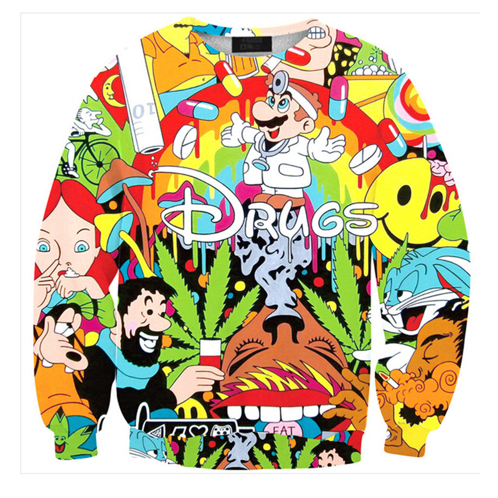 Womens Mens 3D Print Realistic Space Galaxy Animals Hoodie Sweatshirt Top Jumper Sws-0427 - Mega Save Wholesale & Retail