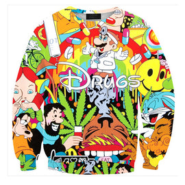 Womens Mens 3D Print Realistic Space Galaxy Animals Hoodie Sweatshirt Top Jumper Sws-0427 - Mega Save Wholesale & Retail